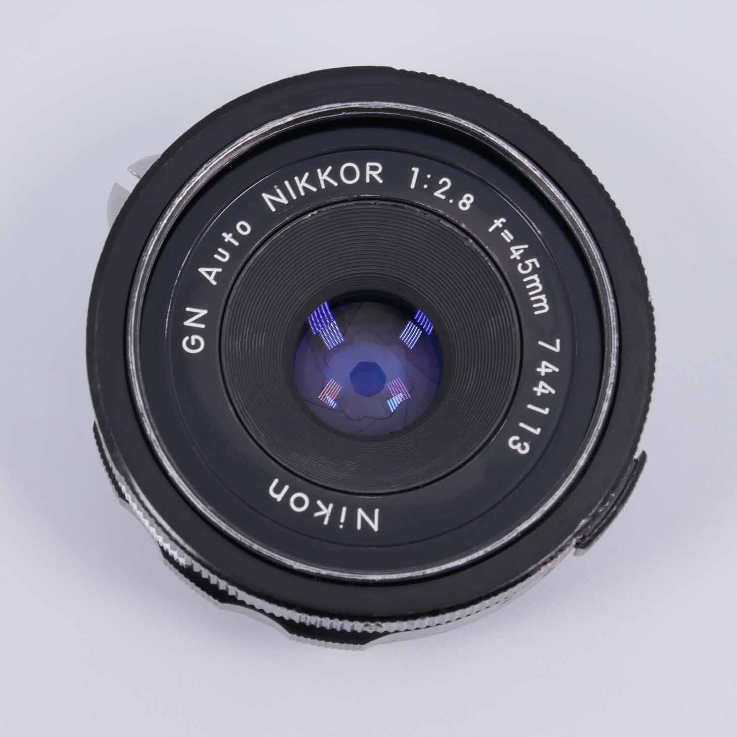 Near Mint+++ Nikon GN Auto Nikkor Ai 45mm f/2.8 Pancake Prime MF Lens