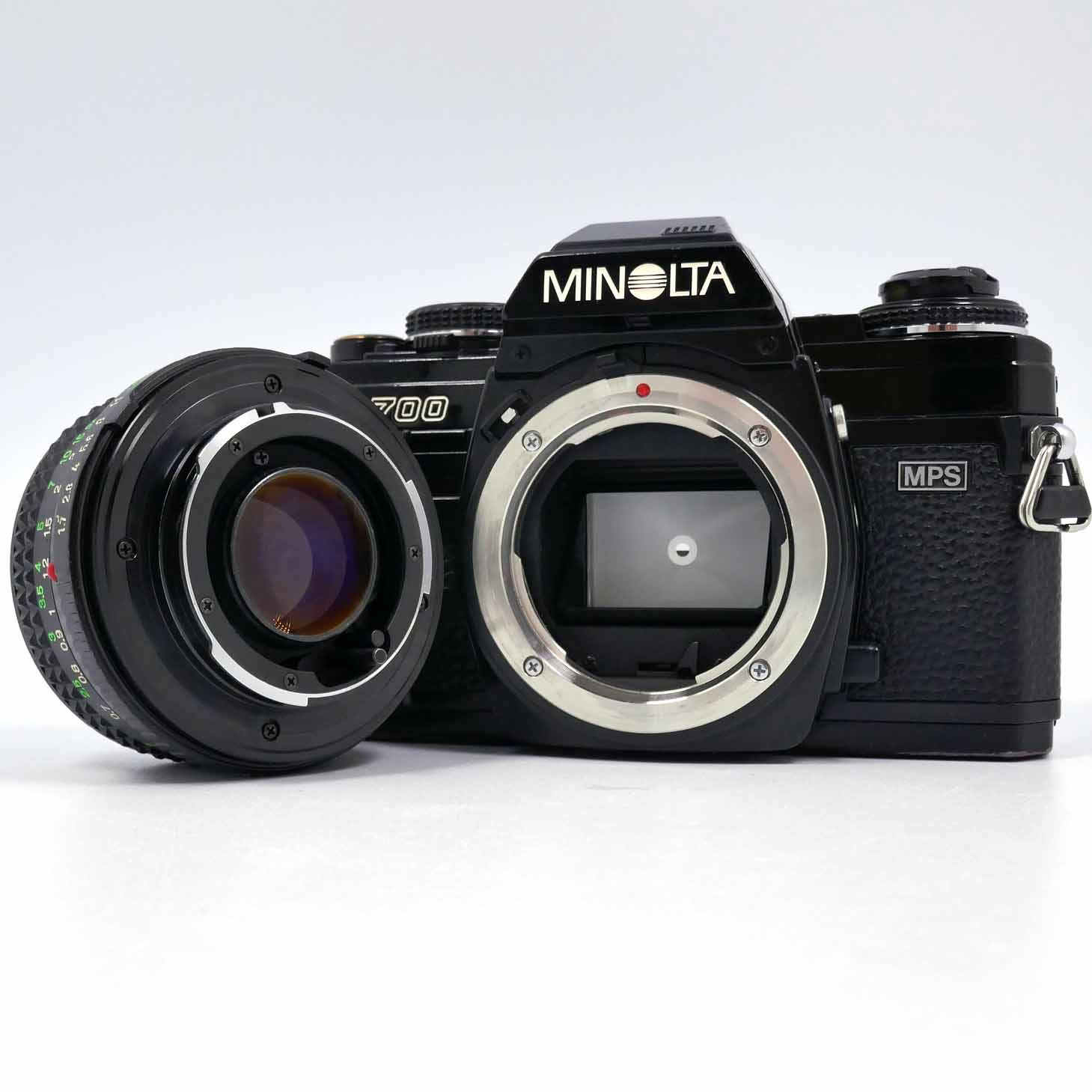 Minolta X700 mit Minolta MD 50mm/1.7 Clean Cameras Markus Säuberli