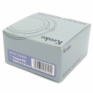 Kenko Objektivadapter Canon FD – Sony E-Mount Der Kenko-Objektivadapter Canon FD – Sony E-Mount ist neu und befindet sich in der Originalverpackung. Dieser hochwertig gefertigte Kenko-Objektivadapter ermöglicht den Einsatz von Canon-FD-Objektiven an Sony-Kameras mit E-Mount. von clean-cameras