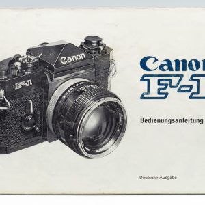 Canon Original-Gebrauchsanleitung Canon F1 | Clean-Cameras.ch