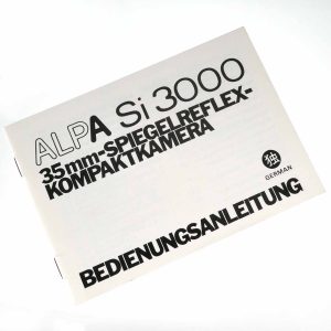 Bedienungsanleitung zur Alpa Si 3000 | Clean-Cameras.ch