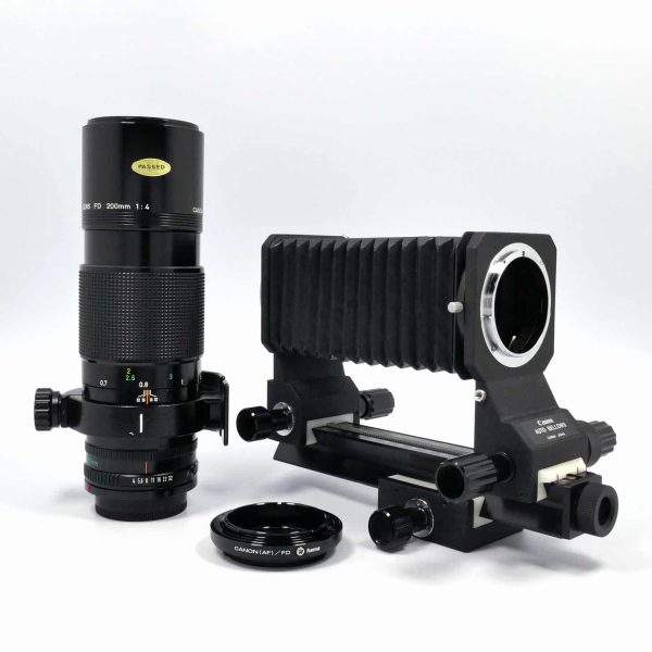 Canon Auto Balgen + Canon FD 200mm / 4.0 | Clean-Cameras.ch