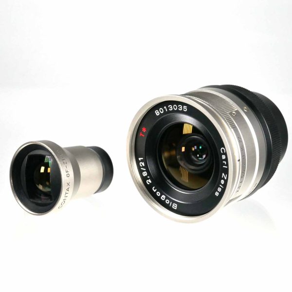 Carl Zeiss Biogon 2.8/21mm Contax G-Mount + Contax GF-21mm Sucher | Clean-Cameras.ch