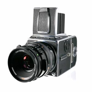 Hasselblad 503CX mit Carl Zeiss T* CF 3.5/100mm +A12+Acute Mate | Clean-Cameras.ch