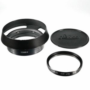 Leica Gegenlichtblende (12585H) + Deckel (A42) + UV (13131) | Clean-Cameras.ch