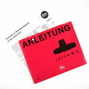 Leica Original-Anleitung zur M5 | Clean-Cameras.ch