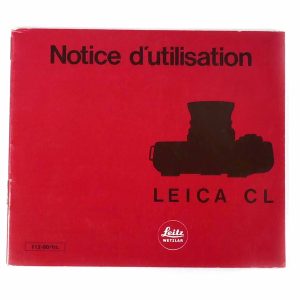 Notice d'utilisation Leica CL | Clean-Cameras.ch