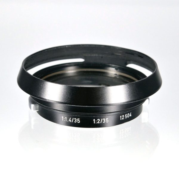 Leica Original Gegenlichtblende 12504 + UV Filter Serie 7 + 42 mm Deckel | Clean-Cameras.ch