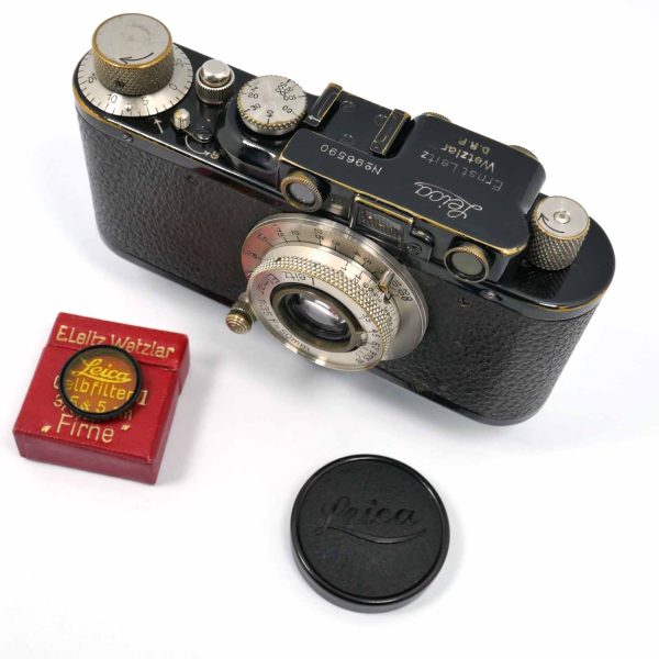 Leica II (Modell D) black mit Elmar 3.5/50 mm (ABOOT) | Clean-Cameras.ch