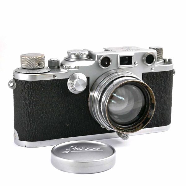 Leica IIIc mit Summitar 5 cm / rec curtain / sharkskin | Clean-Cameras.ch