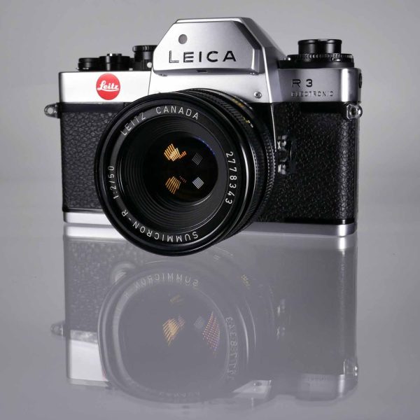 Leica R3 electronic chrome mit Summicron-R 50mm/2.0 | Clean-Cameras.ch