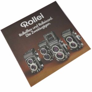 Broschüre: " Rollei Rolleiflex und Rolleicord. Die Zweiäugigen." | Clean-Cameras.ch