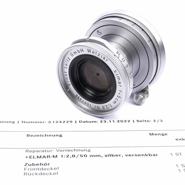 Leitz Leica M-Elmar 5cm / 2.8 (ELMOM / 11112) | Clean-Cameras.ch