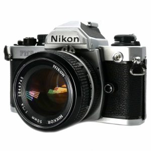 Nikon FM2n chrome mit Nikon 50mm