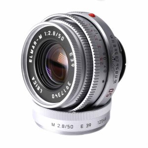 LEICA ELMAR-M 1:2.8/50, silber verchromt versenkbar DUAL RANGE (V2) (11823)