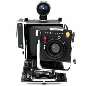 Revidierte Linhof Master Technika 4x5 mit Schneider Kreuznach APO-Symmar 5.6/150mm und Rollfilmadapter und Linhofsucheer