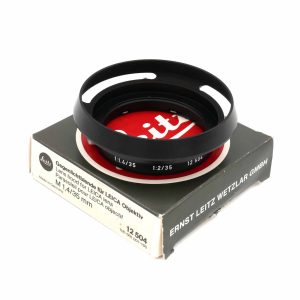 Leica Gegenlichtblende M 1.4/35mm (12504) und Leica M-2-35mm in Neuzustand von clean-cameras
