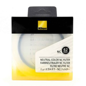 Nikon NC Filter 62mm Neutral Color Klarglas-Schutzfilter Frontansicht